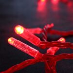 Lyskæde 36v, rød LED, 15m Rød LED