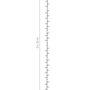 Illustration af almindelig lyskæde på 2 gange 10 meter