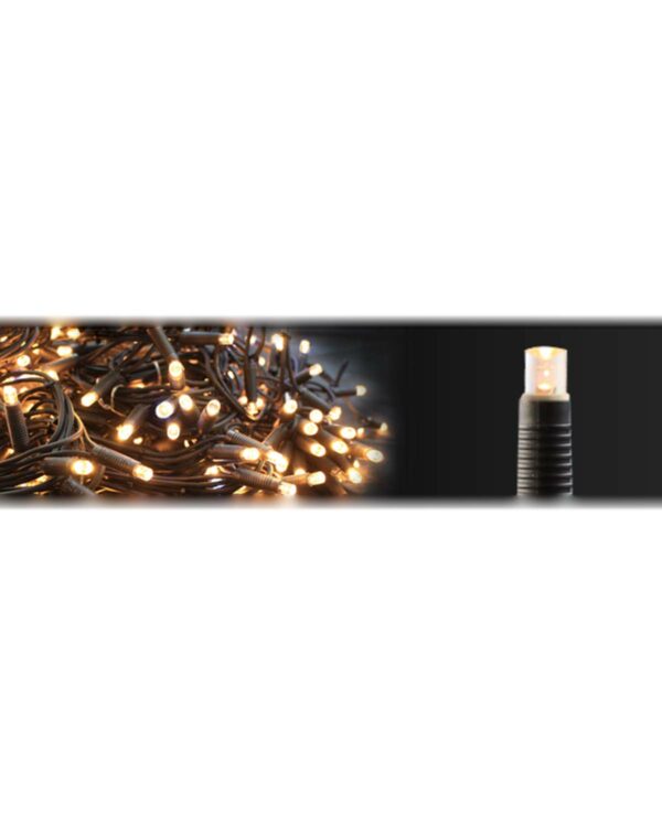 Lysgardin, varm hvid LED+, m slowflash