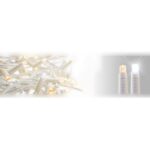 JOYLIGHT¨led+ lysgardin, varm hvid, slwo flash 230V 2x5m Varm hvid LED