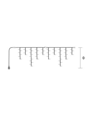 Visuel tegning af hvordan en istaplyskædes opbygning ser ud.