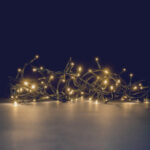 Batteridrevet lyskæde (varm hvid) 8m. Varm hvid LED, statisk lys