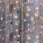 FLICKER LIGHT®, lysgardin  2m x 2m, 96 varm hvid LED m. flash Varm hvid (amber) LED, statisk lys