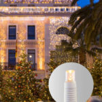JOYLIGHT¨ led+ lysgardin, varm hvid, statisk lys, 230V 2m x 7m Varm hvid LED