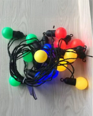 Multicolor Festoonlyskæde 9m 24V