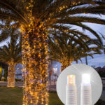 Lysgardin, varm hvid LED+ slowflash Varm hvid LED