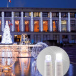 JOYLIGHT¨led+ lysgardin, kold hvid, slow flash, 230V 2x5m Kold hvid LED