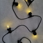 JadaLight PRO Party festoon-lyskæde 3m, 8 x E27 golf LED-pærer, inkl. pærer Varm hvid LED, statisk lys