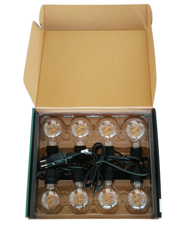 Party lyskæde 8 LED 4,9m