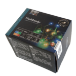 Solcelle lyskæde med multifarvet LED (statisk + flash) 10m Multicolor LED