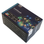Solcelle lyskæde med multifarvet LED (statisk + flash) 20m Multicolor LED