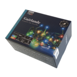 Solcelle lyskæde med multifarvet LED (8 lysmønstre) 40m Multicolor LED