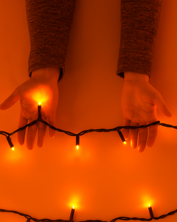 LED-lyskæde orange 8m, stringlight120 led