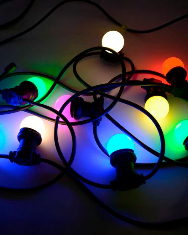 LED-pære, hvid, G45, E27