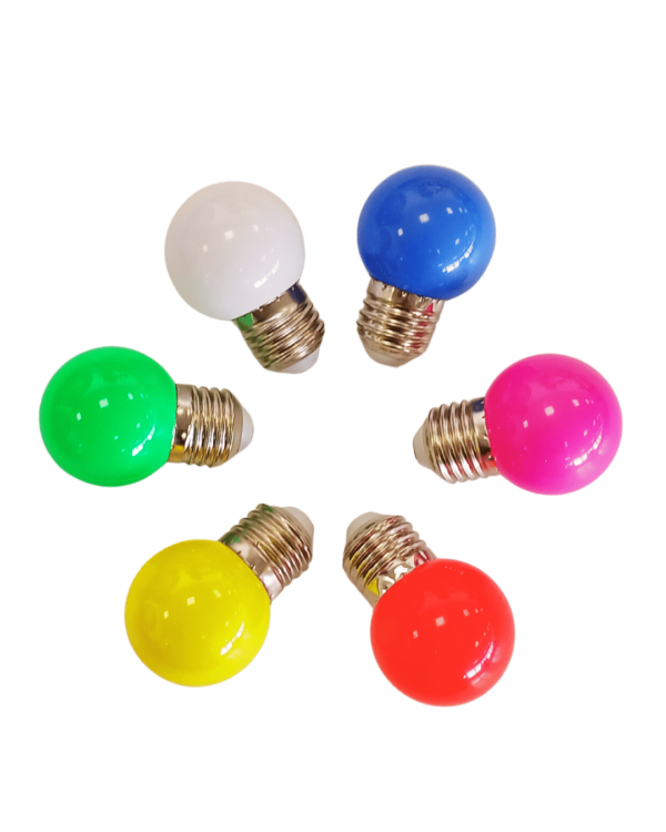 LED-pære, hvid, G45, E27