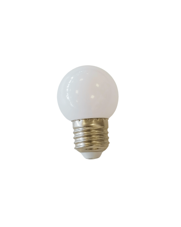 LED-pære, hvid, G45, E27