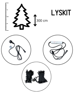 Lyskædekit til juletræer