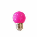 LED-pære, lilla LED, G45, E27 Lilla LED