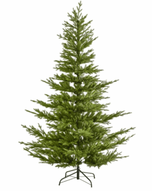 Elegant og nordisk juletræ i pe og pvc med et let udtryk.