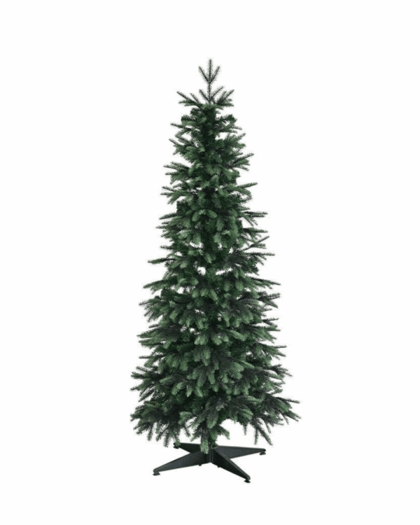 Kunstigt juletræ med grene i PE og PVC