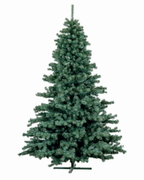 Kunstigt juletræ med naturtro look og tætte grønne grene