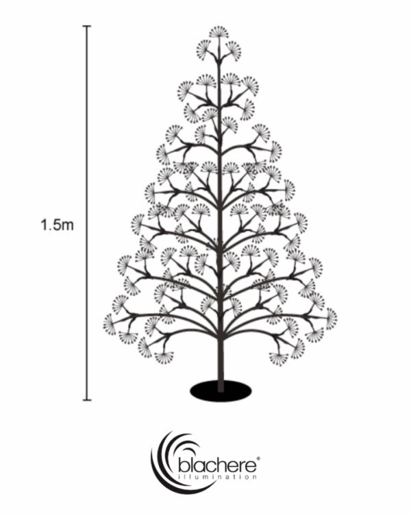 LED juletræ 1,5m høj