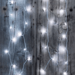CURTAIN FLICKER 96 LED - 2m x 2m, varm hvid LED, 8 funktioner Kold hvid LED, statisk lys