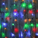 CURTAIN FLICKER 96 LED - 2m x 2m, multicolor LED, indendørs og udendørs Multicolor LED