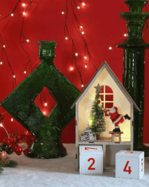 Julekalender med lille juleudstilling