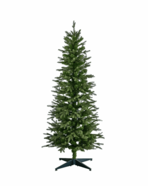 Slankt juletræ med plastikgrene i PE og PVC