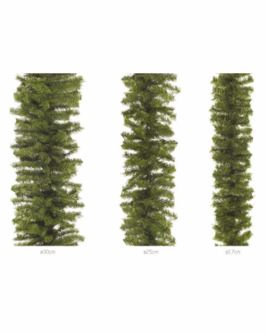 Granguirlander i forskellige tykkelser