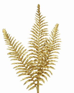 Guldblad med guldglitter