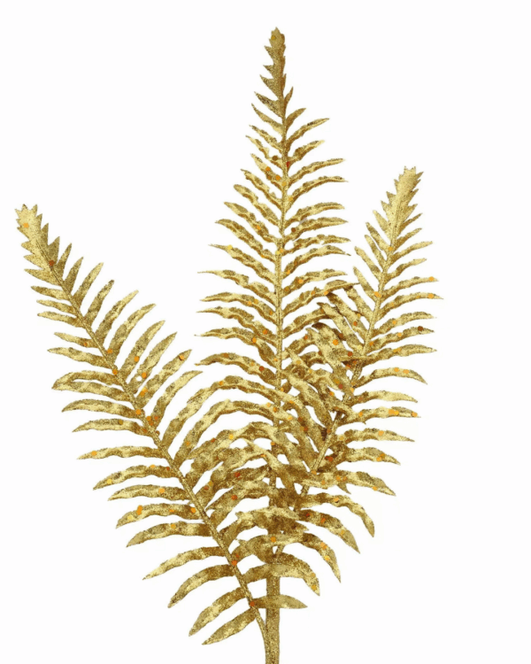 Guldblad med guldglitter