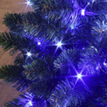 FLICKER LIGHT® LED - 8m, hvid og blå LED, 8 funktioner m. memory Kold hvid LED, blå LED, statisk