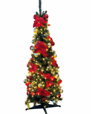 Indendørs juletræ med lyskædekit