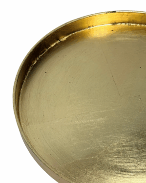 Guldfarvet dekorationsbakke