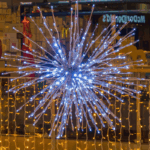 Silver Starburst, Ø80cm, 24V, IP20 Kold hvid LED, kold hvid flash