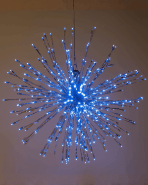 Lyskugle med hvidt lys