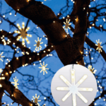 LED-stjernelyskæde, 10 stjerner, varm hvid med animation Varm hvid LED, statisk lys