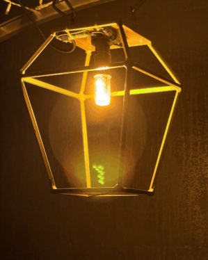 Lanterne med flammeLED