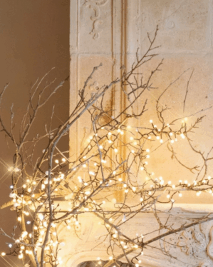 mini cherrylight lyskæde i dekorativ gren