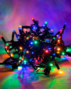 Multifarvede lyskæder