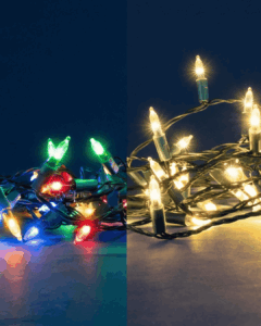 Dekorative lyskæder.