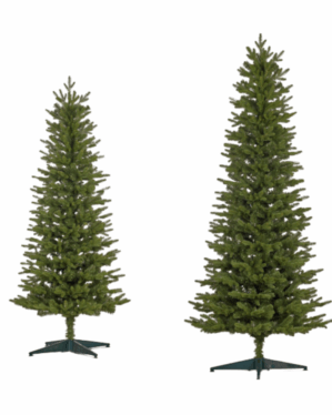 Naturtro smalt juletræ med grene i PE og PVC