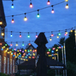 JadaLight PRO Party lyskæde 10 m, sort, 25 x E27 multicolor LED 10 m