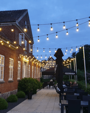 Lyskæde med store pærer