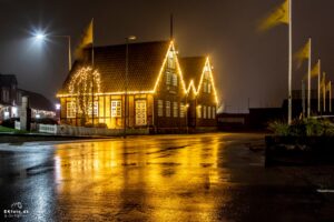 Julelys til facade
