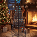 RGB juletræ med stjerne - AURIOTEK, H: 160 cm, app styring 160.02 cm
