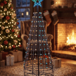 RGB juletræ med stjerne - AURIOTEK, H: 160 cm, app styring 160.02 cm