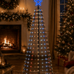 RGB juletræ med stjerne - AURIOTEK, H: 213 cm, app styring 213.36 cm